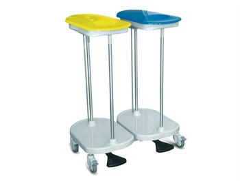 Wzek dla workw-peda nony–do 2 workw/BAG HOLDER TROLLEY foot operated - 2 bags