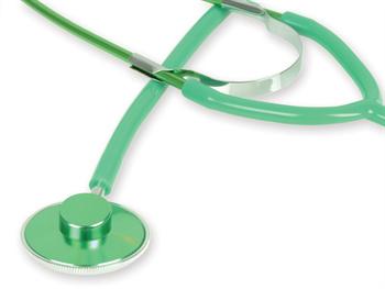 Stetoskop tradycyjny jednogowicowy kolorowy-zielony/COLOURED TRADITIONAL STETHOSCOPE-green 