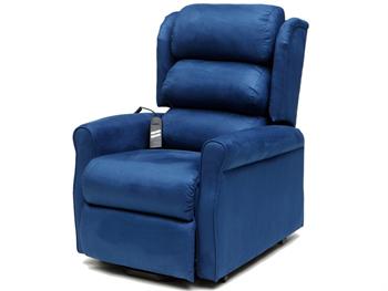 GINVERA fotel z podnonikiem 2 silnikowy - niebieski/GINEVRA LIFT ARMCHAIR 2 motors - blue 