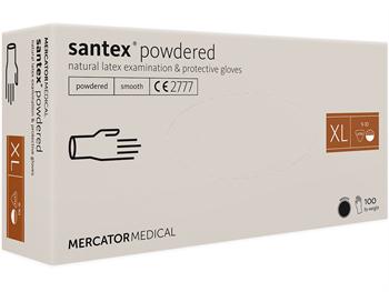 SANTEX rkawiczki lateksowe - pudrowane - XL/SANTEX LATEX GLOVES - PRE POWDERED - XL