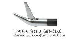 Noyczki wygite (jednostronne) do 5mm narzdzi/5mm instrument tip curved scissors(single action)