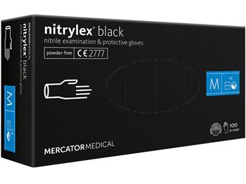NITRYLEX rkawice nitrylowe czarne - redni/NITRYLEX BLACK NITRILE GLOVES - medium