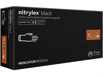 NITRYLEX rkawice nitrylowe czarne - X-duy/NITRYLEX BLACK NITRILE GLOVES - X-large