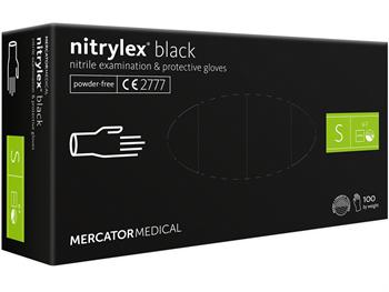 NITRYLEX rkawice nitrylowe czarne - mae/NITRYLEX BLACK NITRILE GLOVES - small