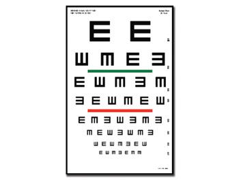 Tablica optometryczna Tumbling 
