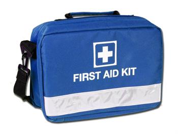 Torba pierwszej pomocy - niebieska - pusta/FIRST AID BAG - blue - empty
