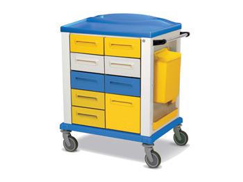 Wzek Podstawowy -standardowy-9 szuflad-ty/BASIC TROLLEY-standard-9 drawers-yellow