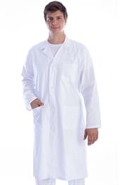 Fartuch lekarski biay mski-bawena/poliester- XL/DOCTOR'S WHITE COAT FOR MEN - SIZE XL