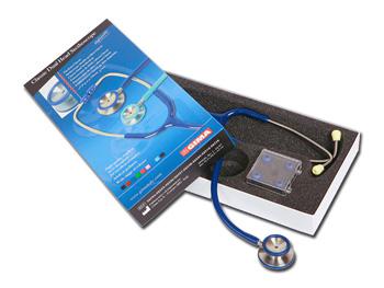 Klasyczny dwugowicowy stetoskop - Y niebieski/CLASSIC DUAL HEAD STETHO - Y blue