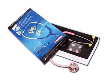 Klasyczny dwugowicowy stetoskop - Y rowy/CLASSIC DUAL HEAD STETHO - Y pink